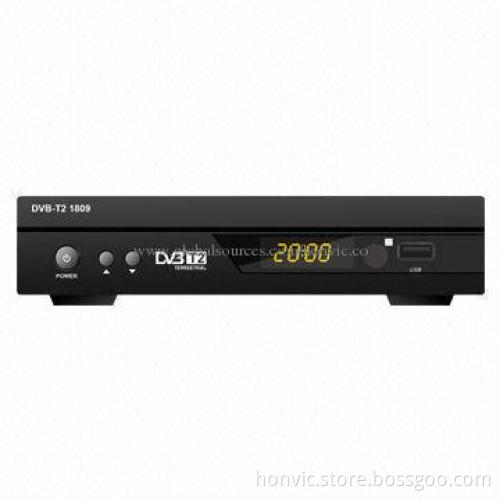 DVB-T2 Receiver with One USB 2.0 and HDMI, MPEG-4/H.264 DVB-T2